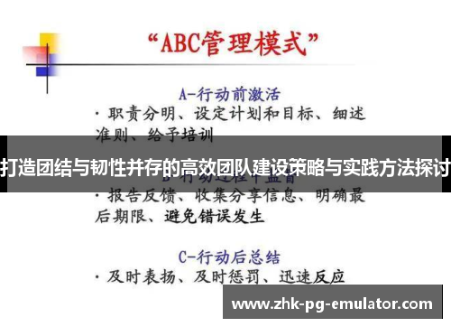 打造团结与韧性并存的高效团队建设策略与实践方法探讨 打造团结与韧性并存的高效团队建设策略与实践方法探讨
