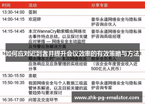 如何应对迟到者并提升会议效率的有效策略与方法 如何应对迟到者并提升会议效率的有效策略与方法